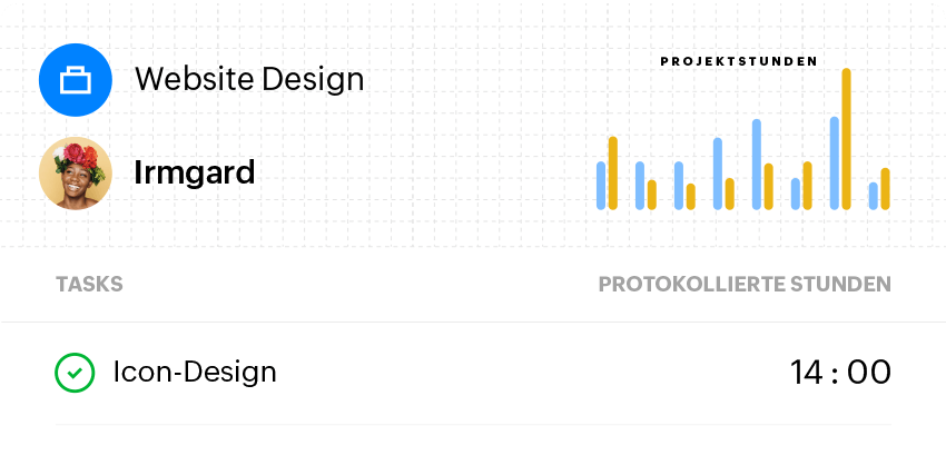Stundennachweise und Funktion zur Nachverfolgung von Projektzeiten in Zoho Books